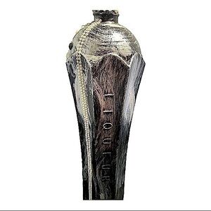 Barware Liquor Bottle Black and Silver